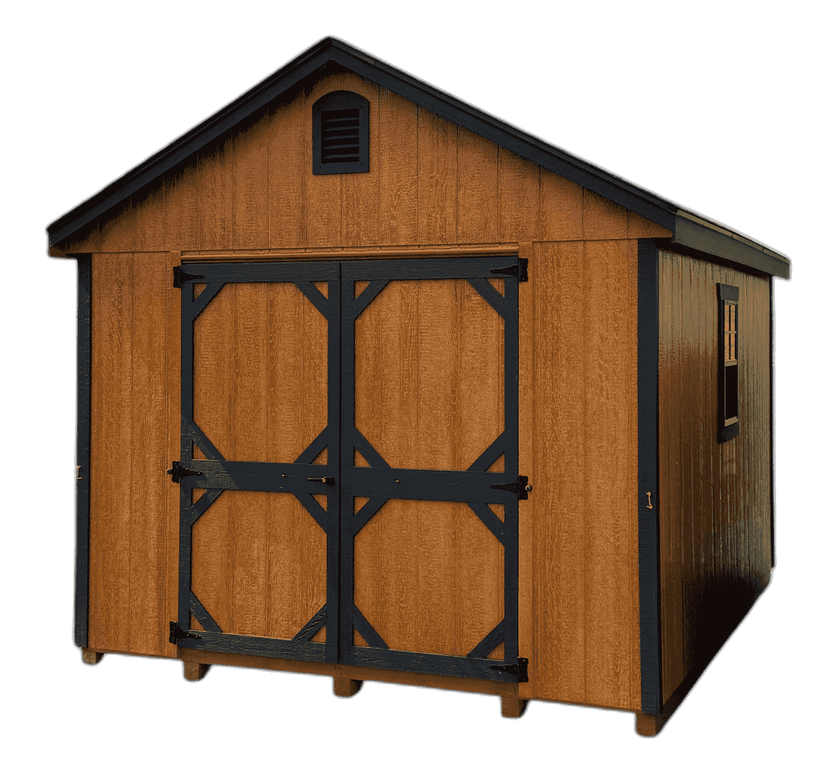 Amish-built wooden shed